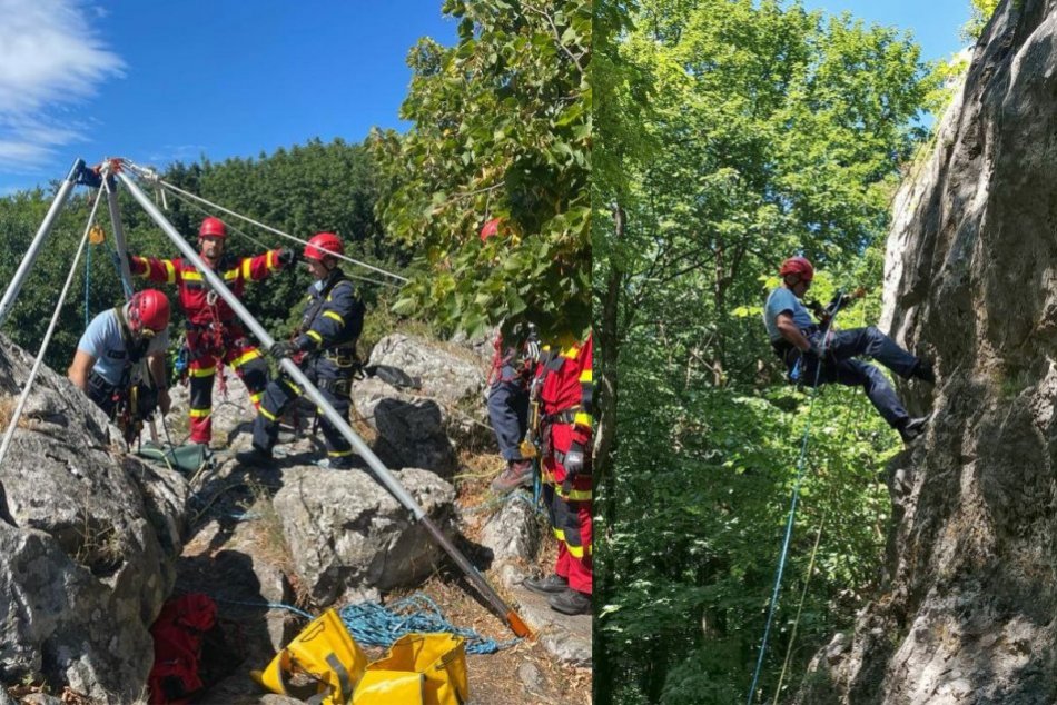 Ilustračný obrázok k článku Trnavskí hasiči sa nezľaknú ničoho: Majú za sebou výcvik vo výškach, FOTO