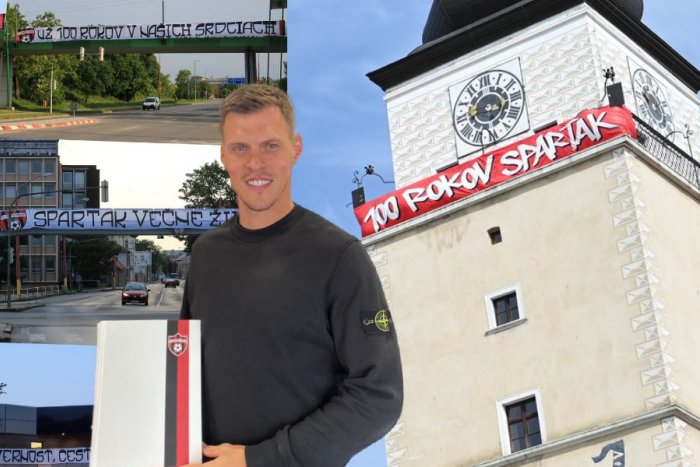 Ilustračný obrázok k článku Spartak Trnava má STO rokov! Mesto zaplnili transparenty, rozozvučia sa aj zvony