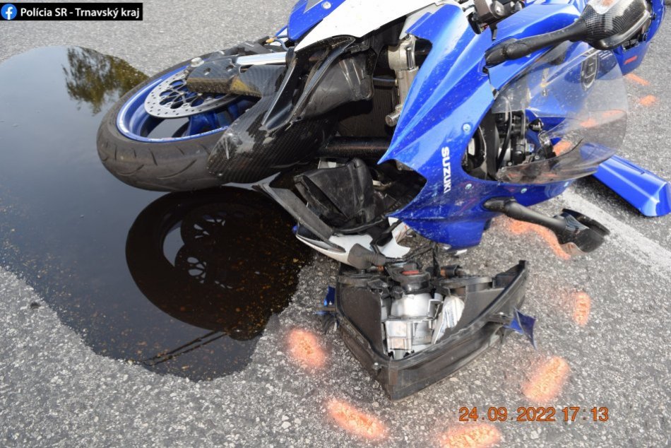 Hrozivá nehoda motorkára